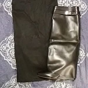 Givenchy fold over shark lock boots.